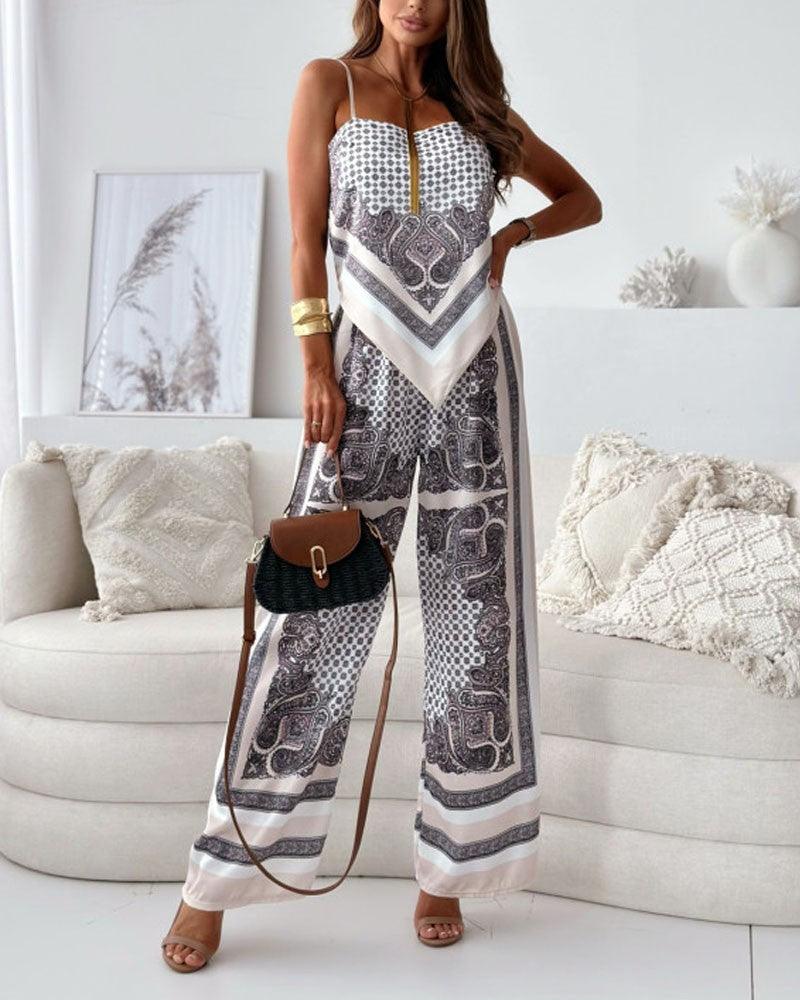 Helen | Set di Vestito a Due Pezzi con Top e Pantaloni alla Moda Pronto per le Vacanze