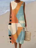 Iris | Vestito Midi Geometrico