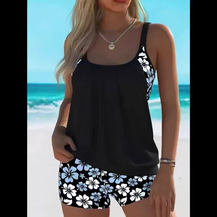Isabella | Set Tankini Floreale Blu