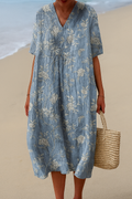 Jacqueline - Abito in Cotone Ispirato agli Artisti