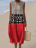Jane | Abito Midi Colorblock