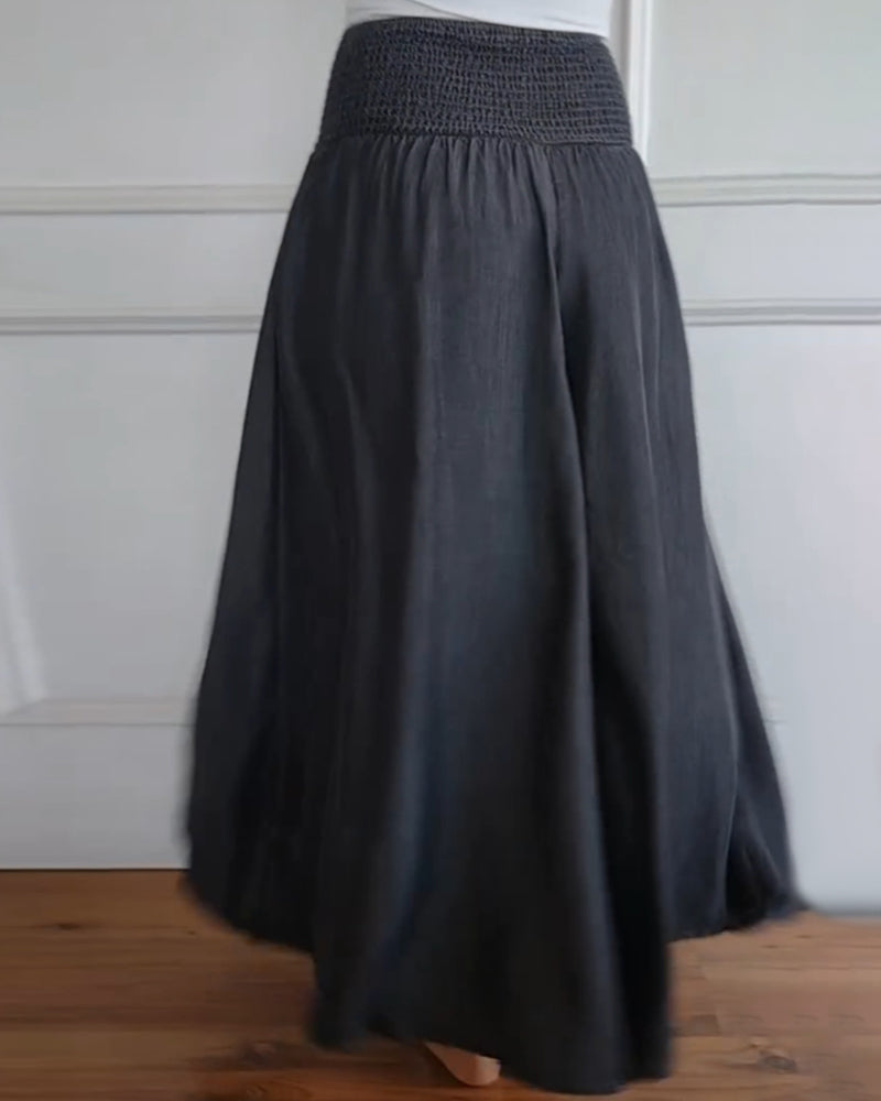 Jasper | Pantaloni Flowy con Vita Arricciata