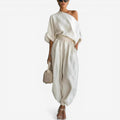 Jessica™ Completo in lino monospalla