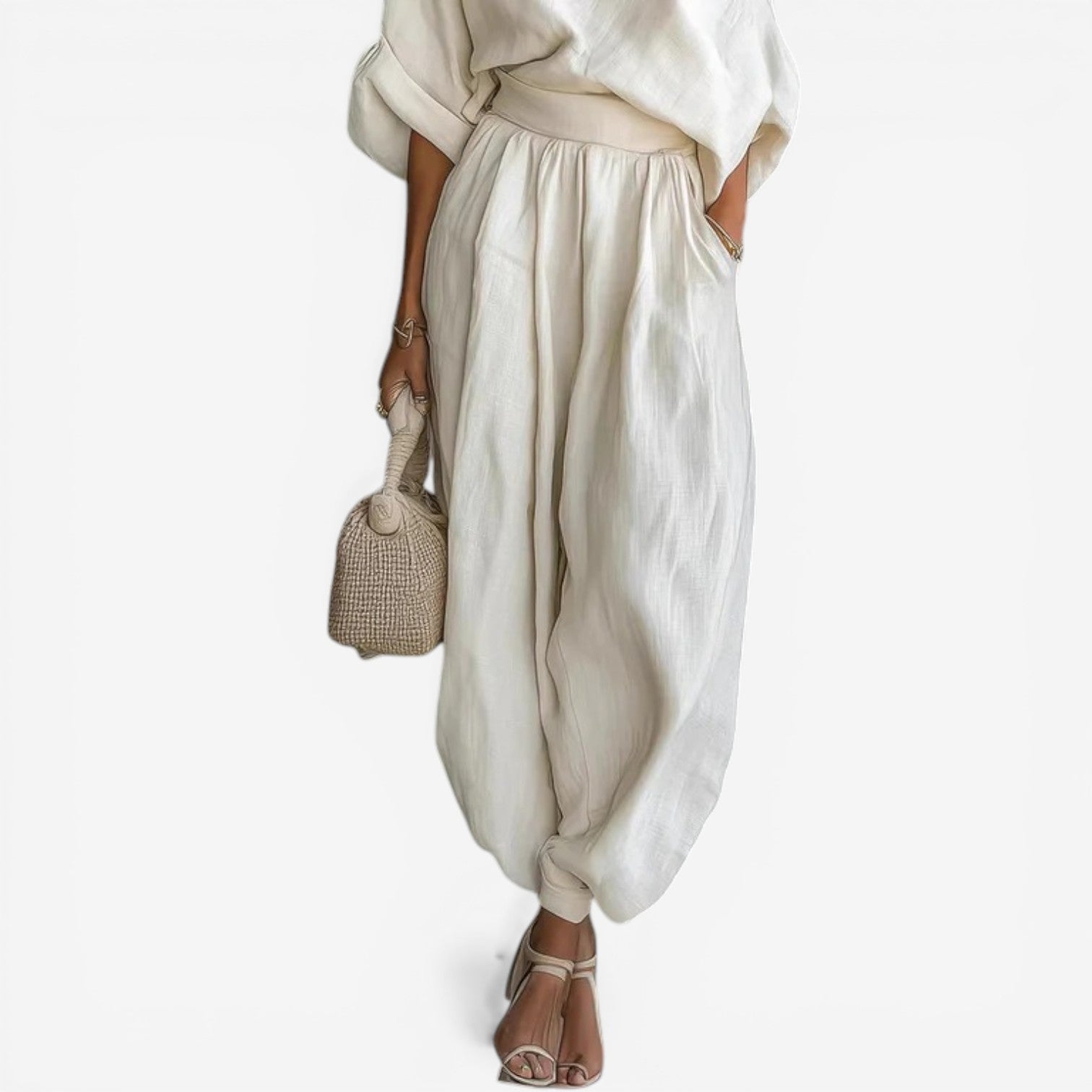 Jessica™ Completo in lino monospalla