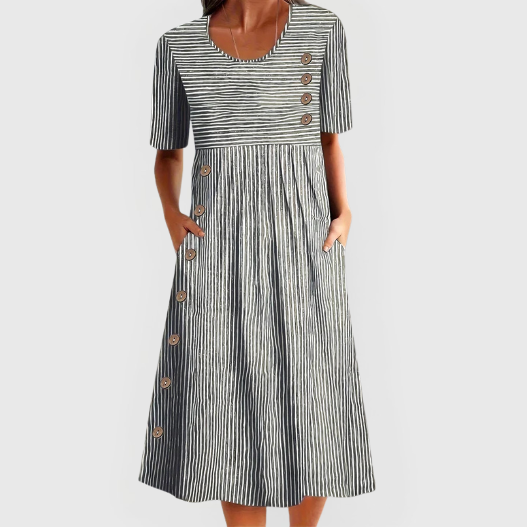 Jovie™ Abito Midi a Righe