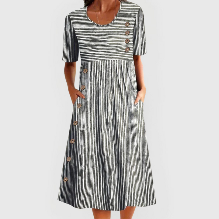 Jovie™ Abito Midi a Righe