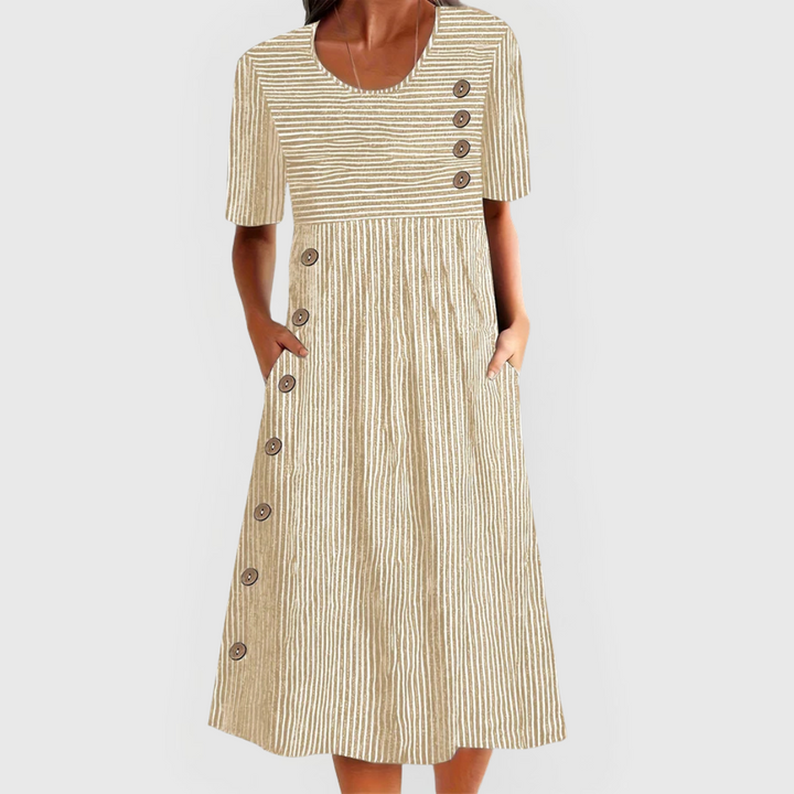 Jovie™ Abito Midi a Righe