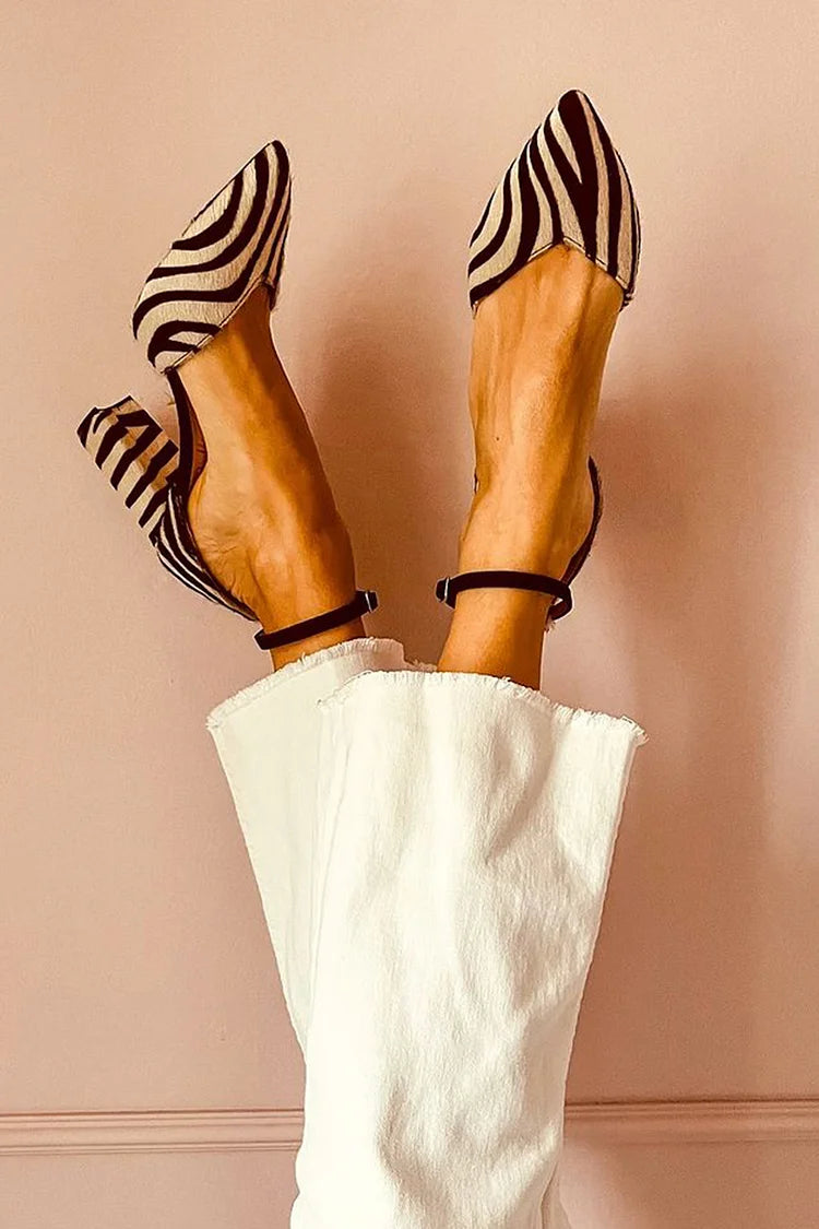 Keren™ | Tacchi a Punta con Stampa Zebra