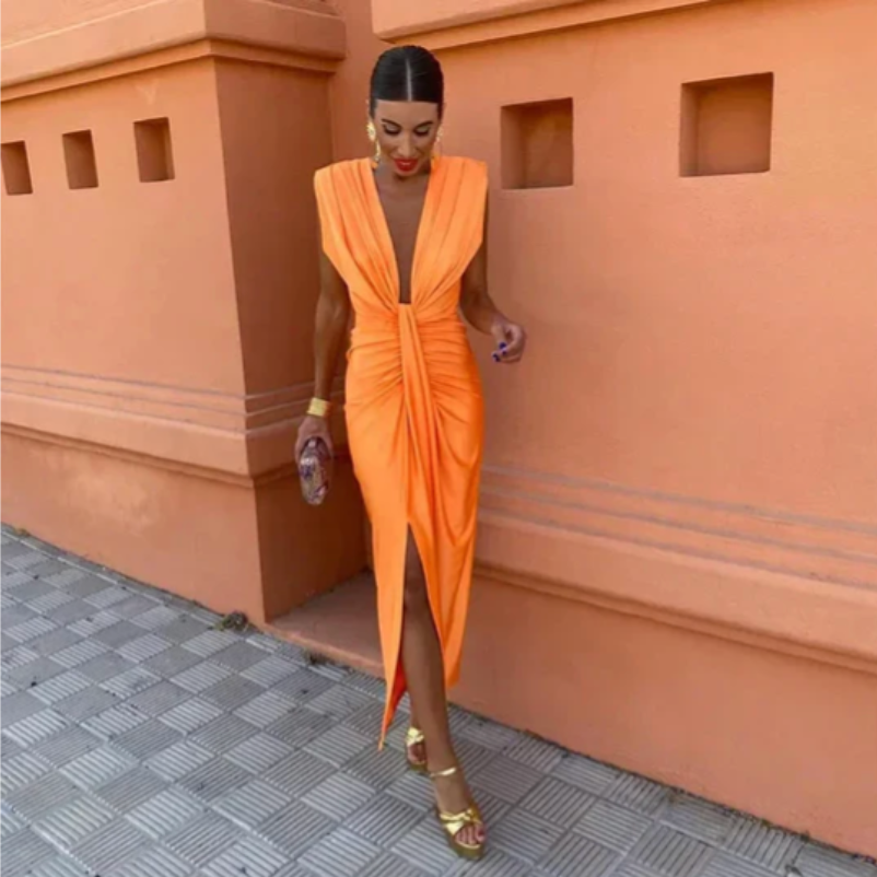 Lily | Abito Elegante Plissettato
