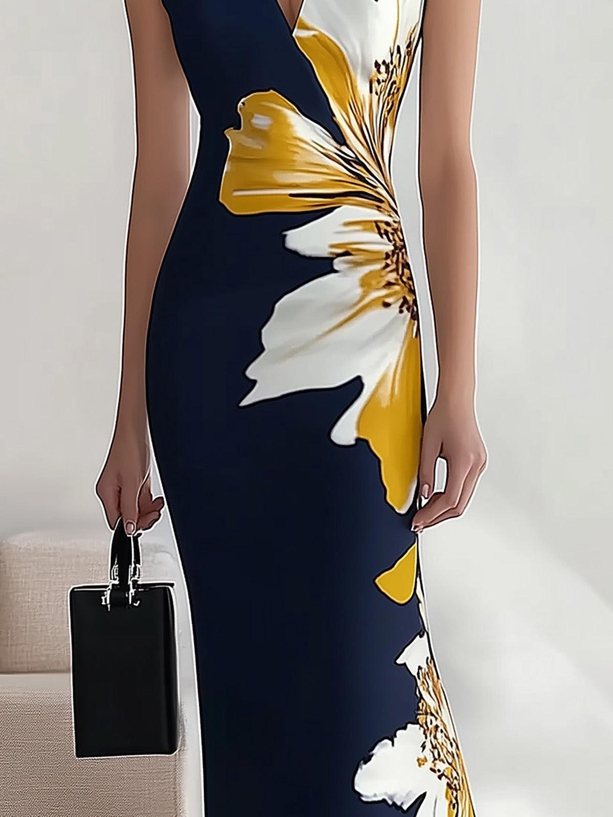 Lily | Vestito Midi Elegante da Ufficio per Festival Glam da Spiaggia