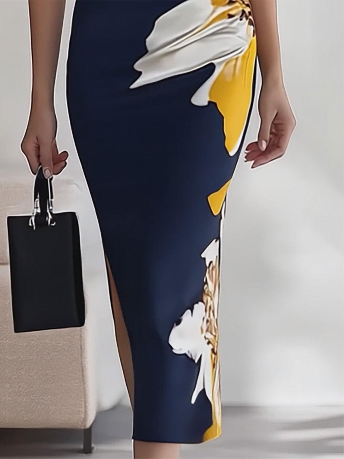 Lily | Vestito Midi Elegante da Ufficio per Festival Glam da Spiaggia