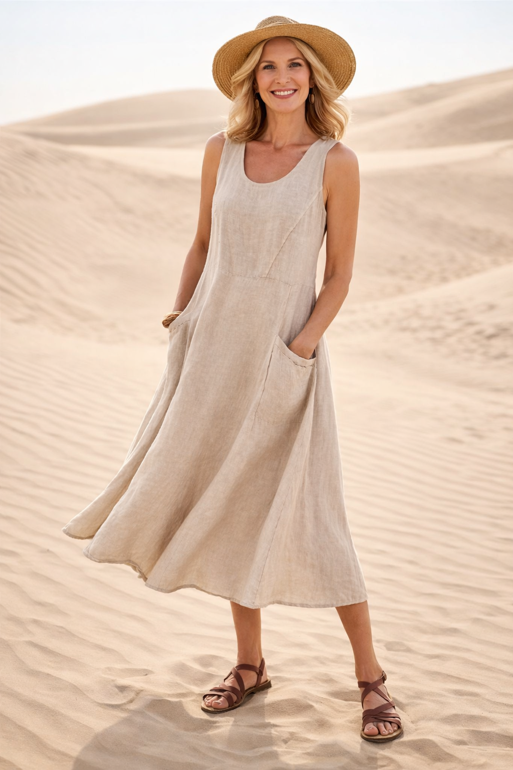 Luna | Abito Midi A-Line Confortevole