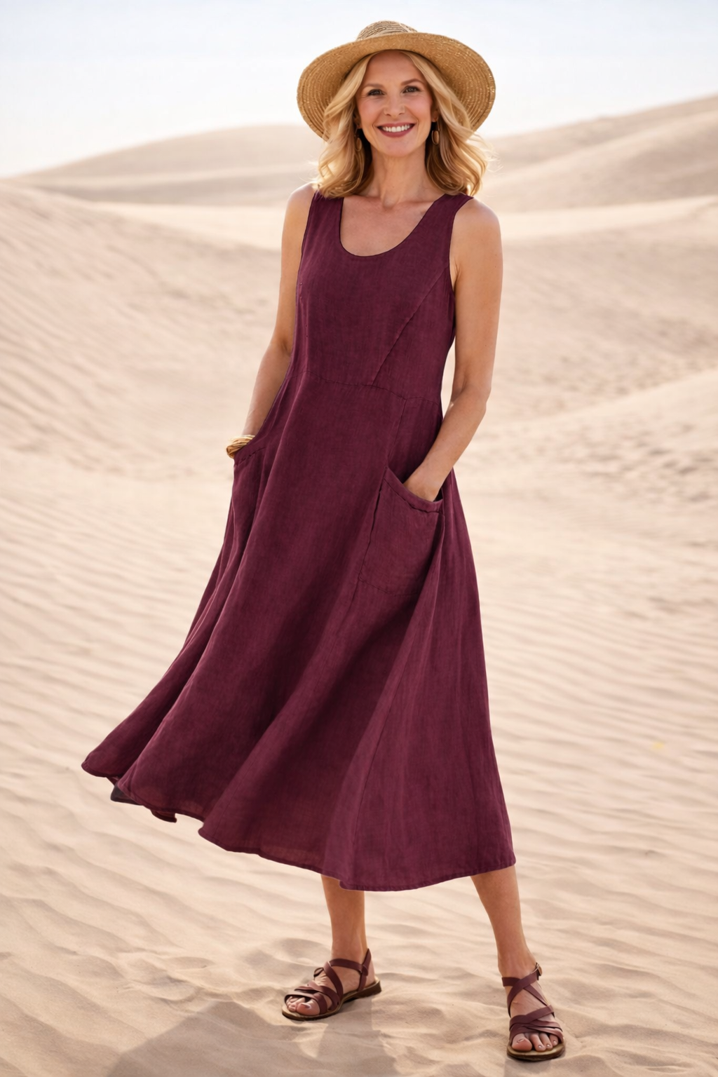 Luna | Abito Midi A-Line Confortevole