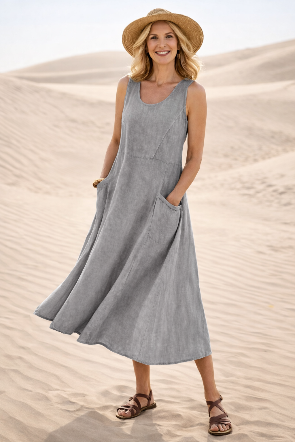 Luna | Abito Midi A-Line Confortevole