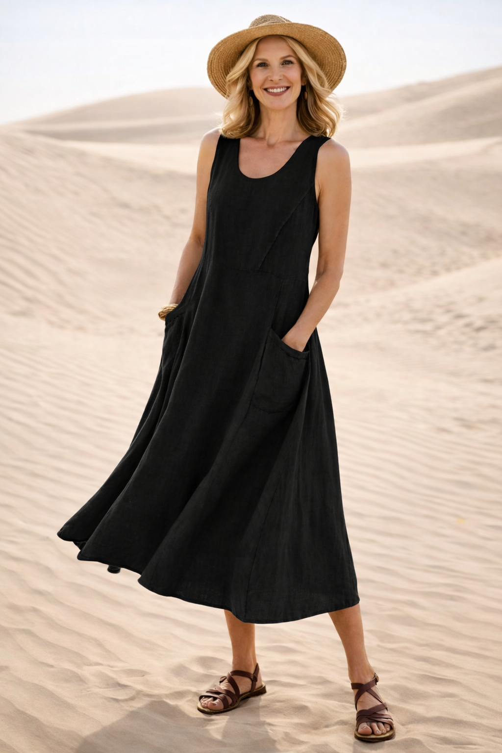 Luna | Abito Midi A-Line Confortevole