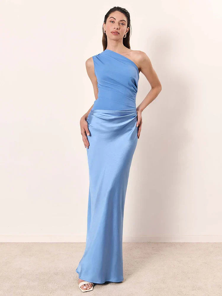 Luna™ | Abito Maxi con Oro in Satin