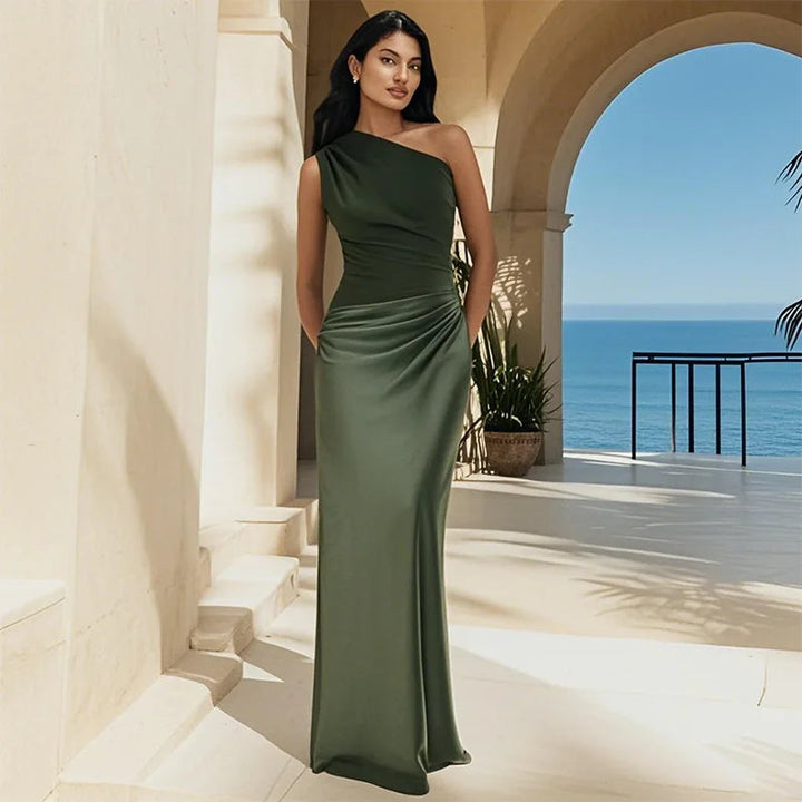 Luna™ | Abito Maxi con Oro in Satin