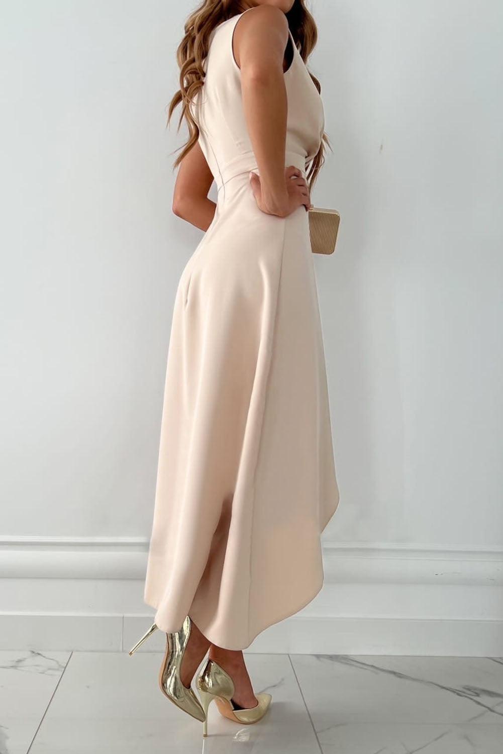 Mandy - Vestito Midi Avvolgente con Scollatura a V