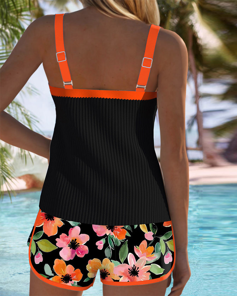 Maren | Set Tankini con Design Floreale