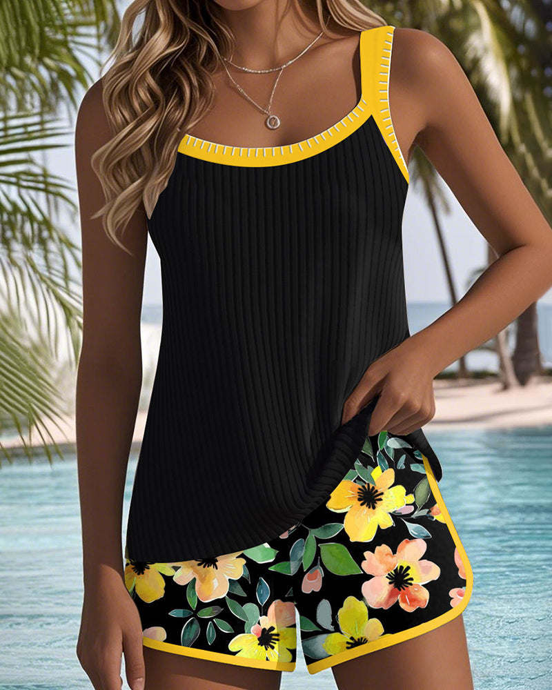 Maren | Set Tankini con Design Floreale