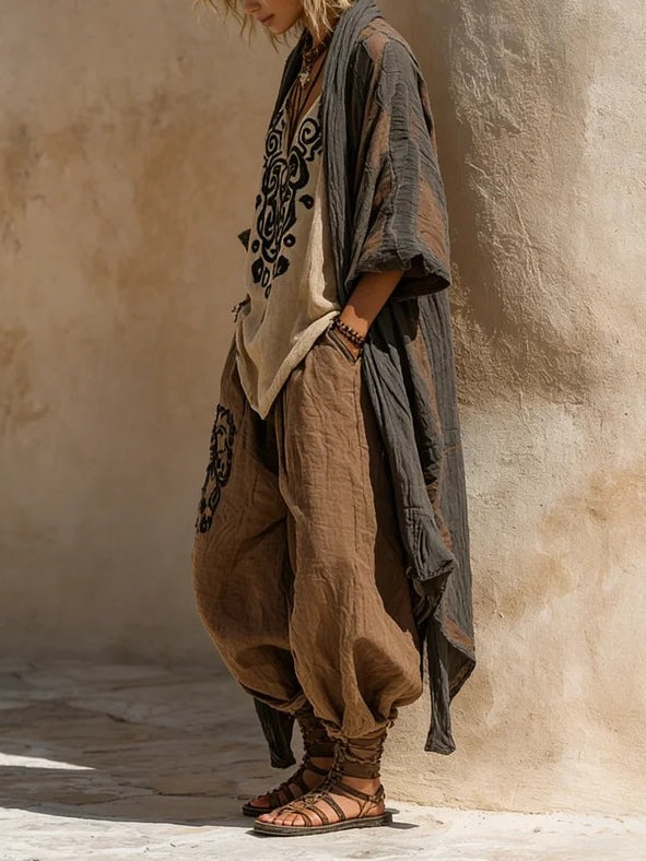 Margaret | Set di Stampa Artistica Bohemien Nomade in Tre Pezzi