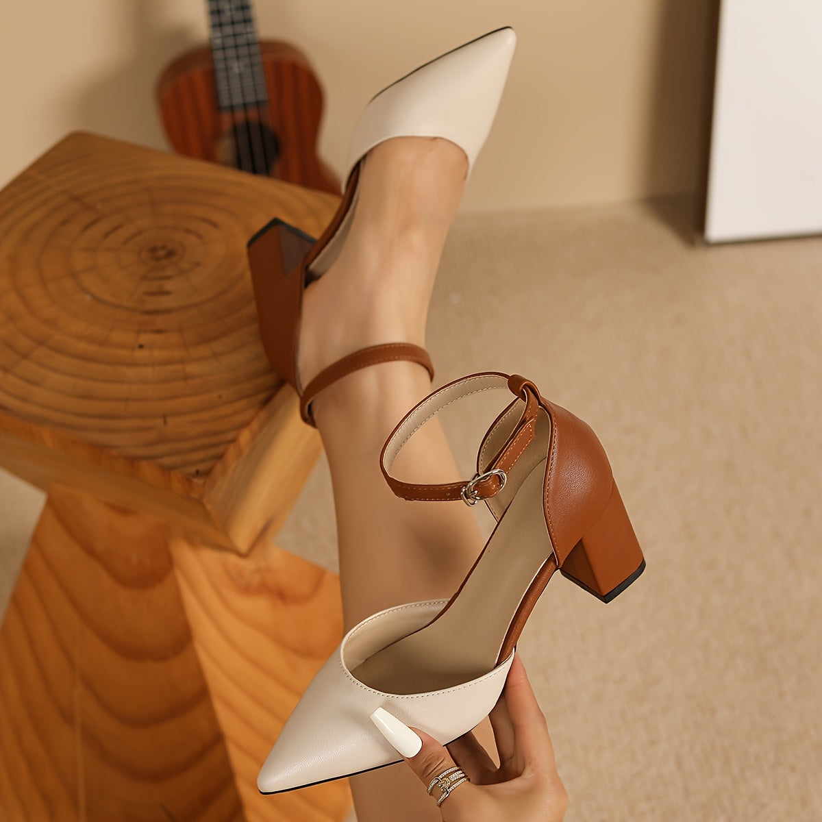 Marielle™ | Tacchi a Strappo Bicolore