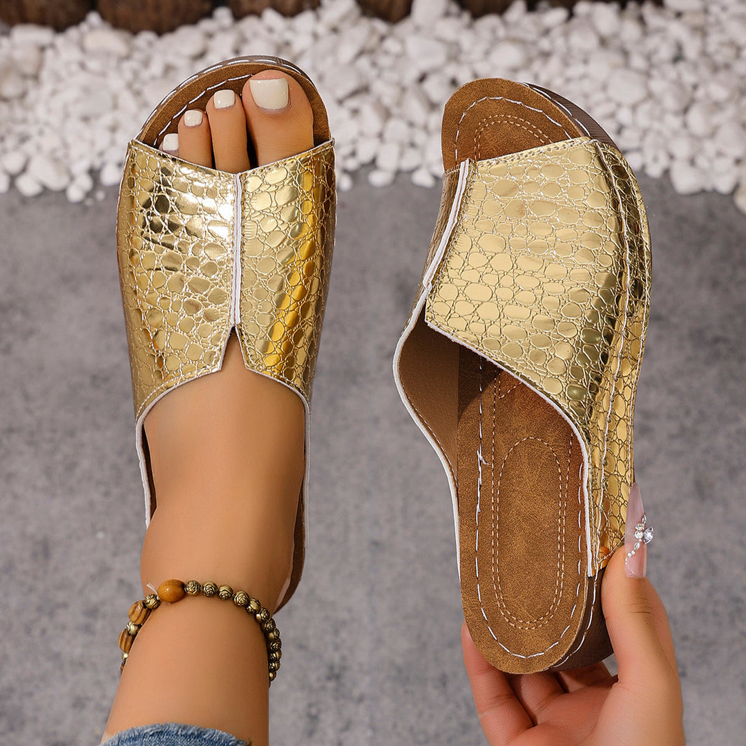 Marina | Sandali Ortopedici con Tacco a Wedge