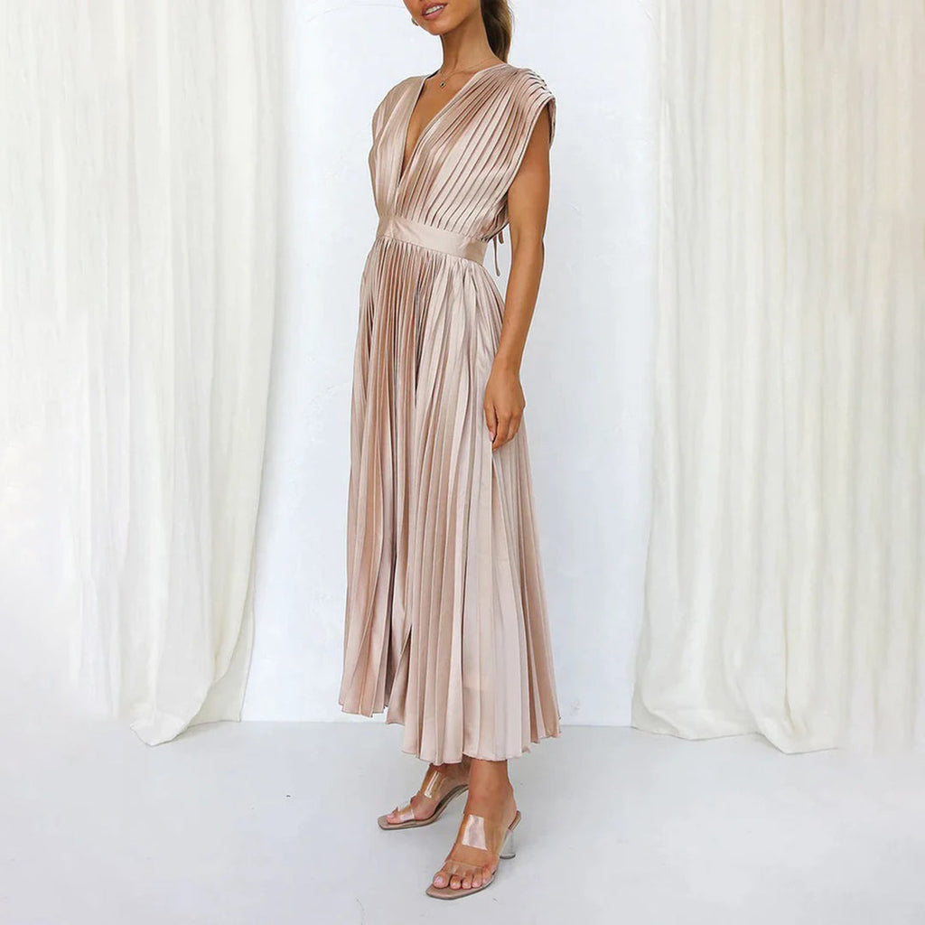 Marni™ | Abito Midi Plissettato Senza Tempo