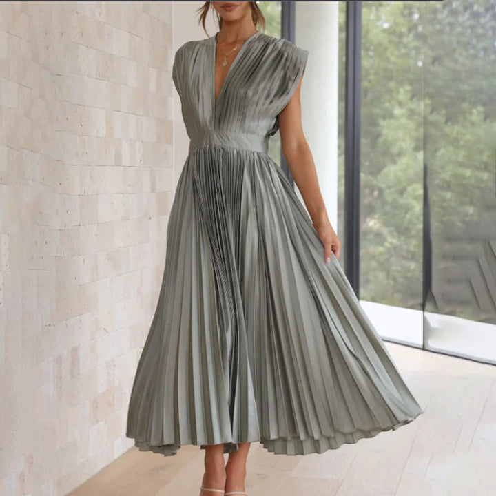 Marni™ | Abito Midi Plissettato Senza Tempo