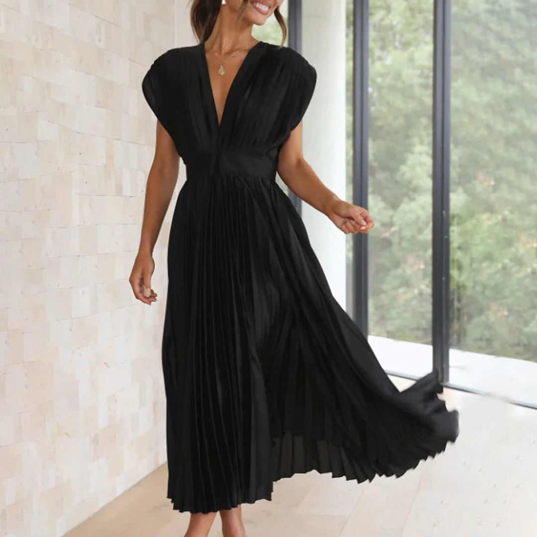 Marni™ | Abito Midi Plissettato Senza Tempo