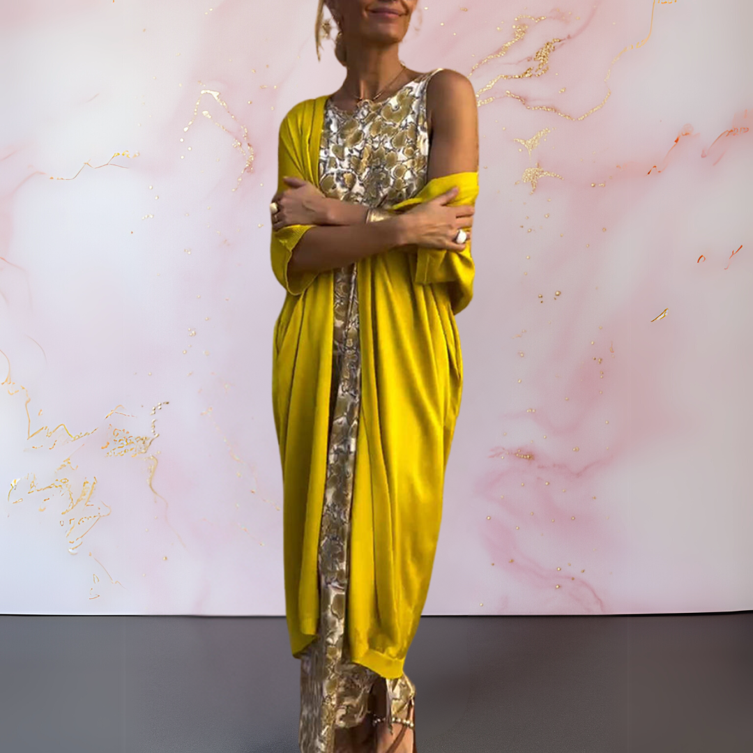 Melanie™ | Abito Elegante con Cardigan