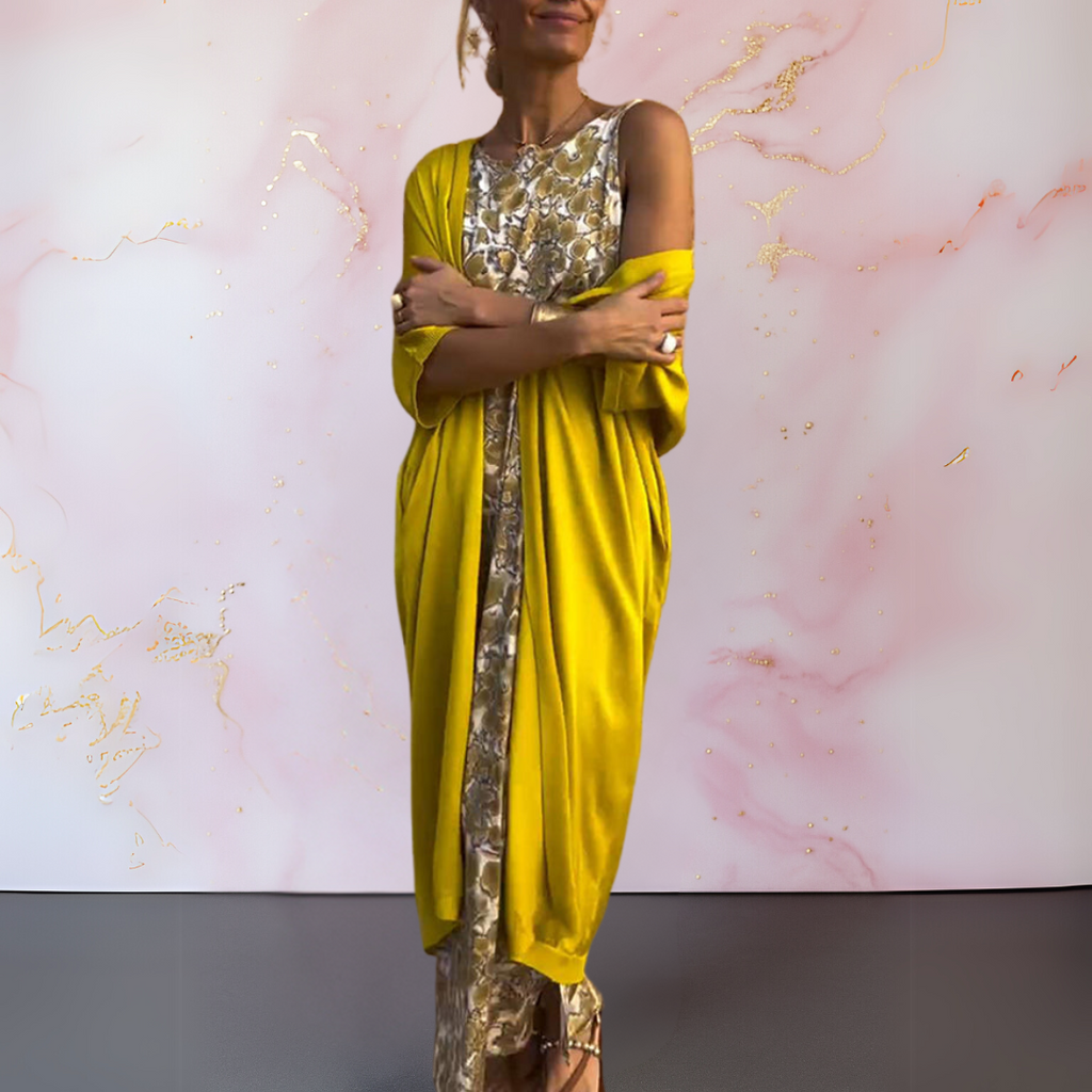 Melanie™ | Abito Elegante con Cardigan
