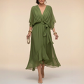 Monica - Vestito con scollo a V