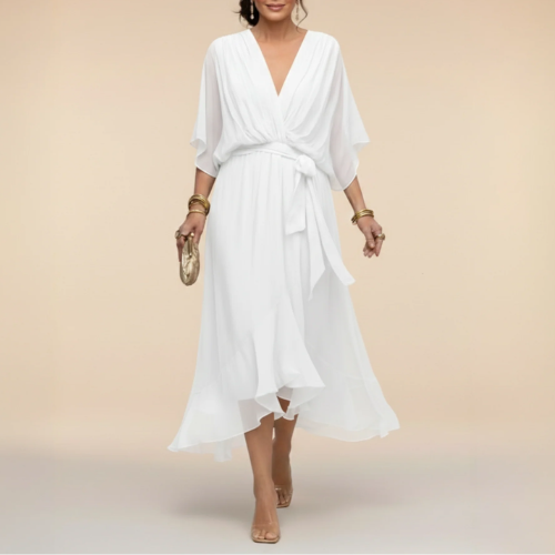 Monica - Vestito con scollo a V