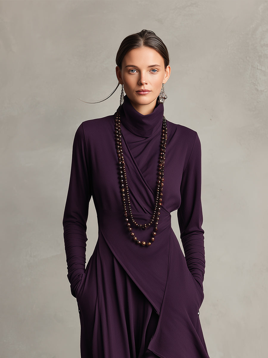 Natalie | Abito Drappeggiato Elegante