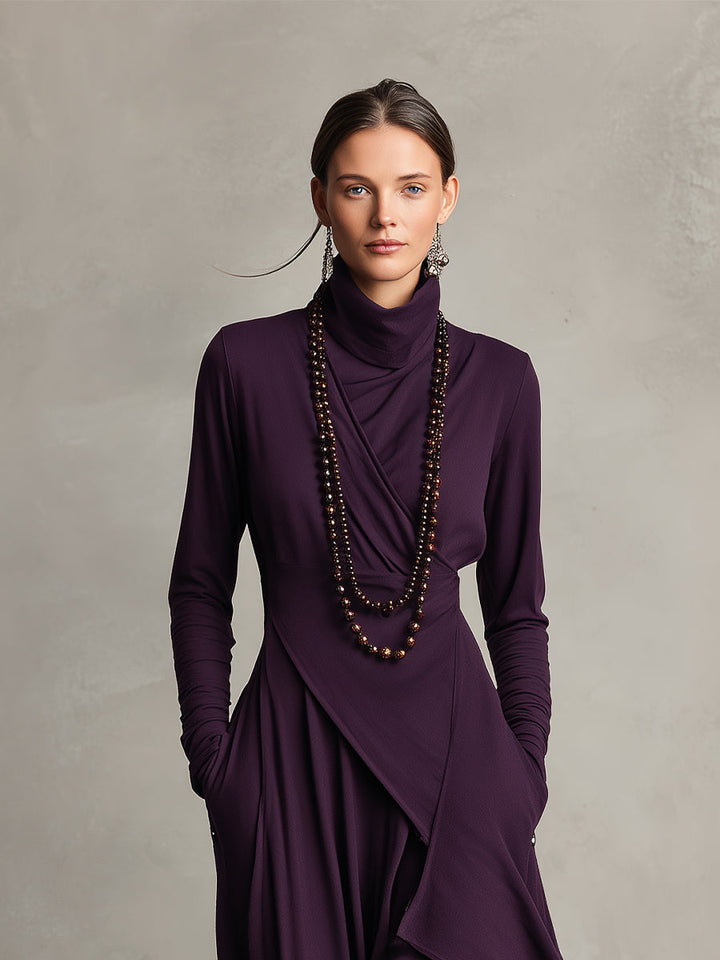 Natalie | Abito Drappeggiato Elegante