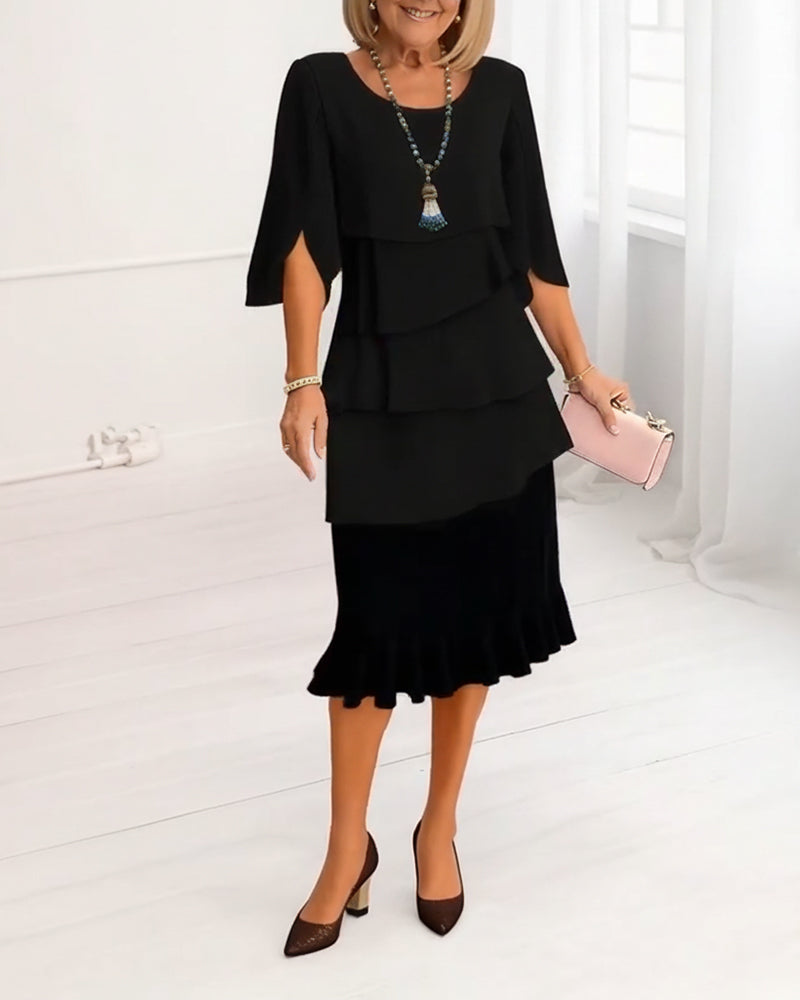 Patricia | Vestito Elegante con Volant