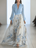Peniel™ | Elegante Vestito Maxi Floreale