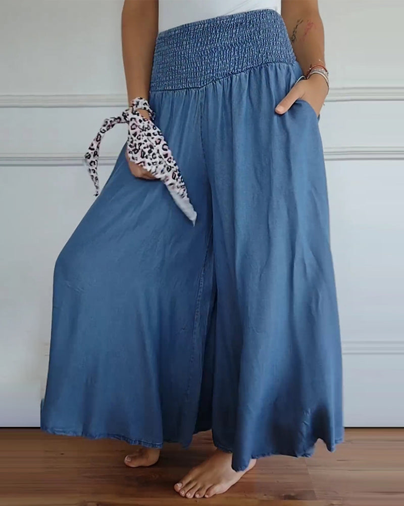 Reina - Pantaloni Comodi a Gamba Larga