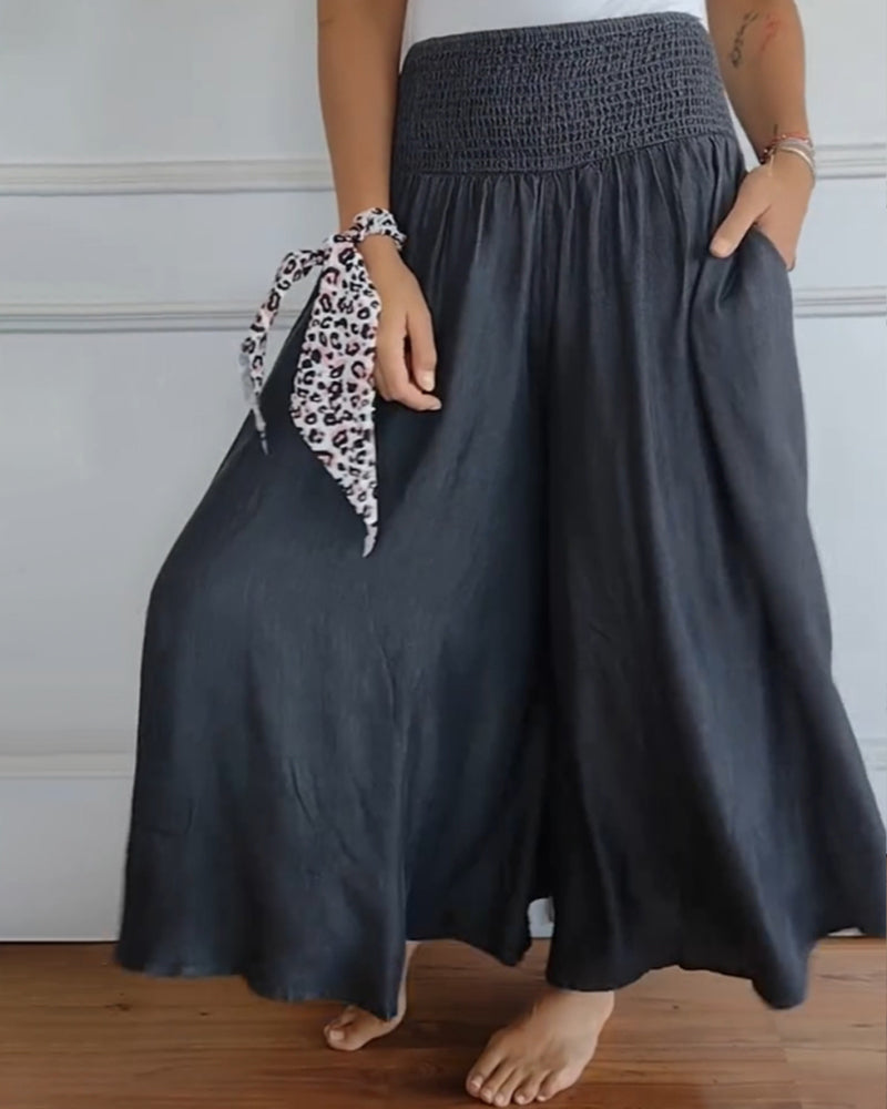 Reina - Pantaloni Comodi a Gamba Larga