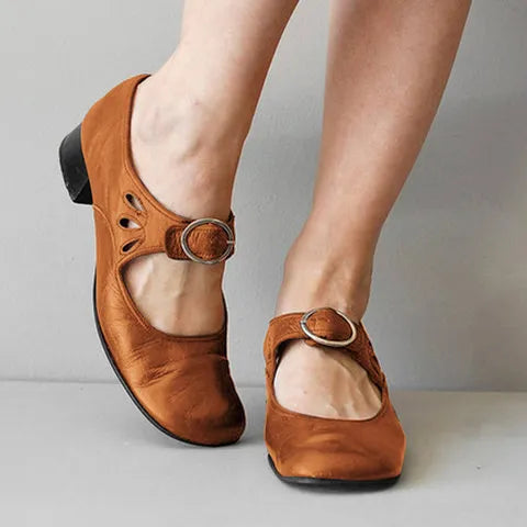 Rosalé | Scarpe rétro francesi con fibbia e tacco stabile