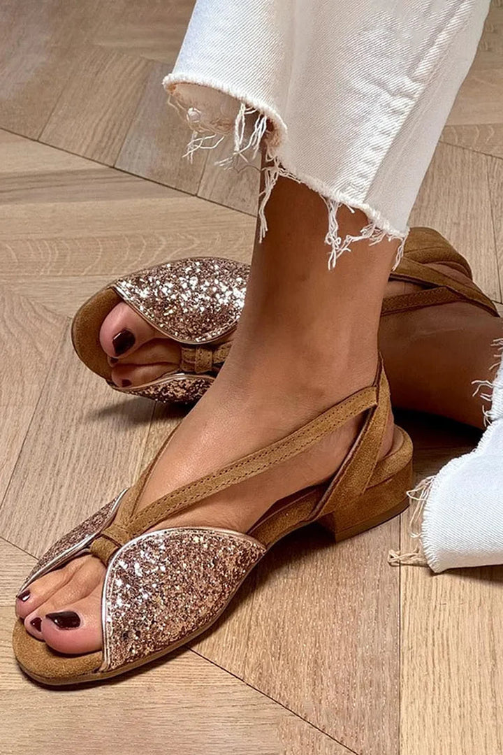 SANDALO GLITTER BASSO