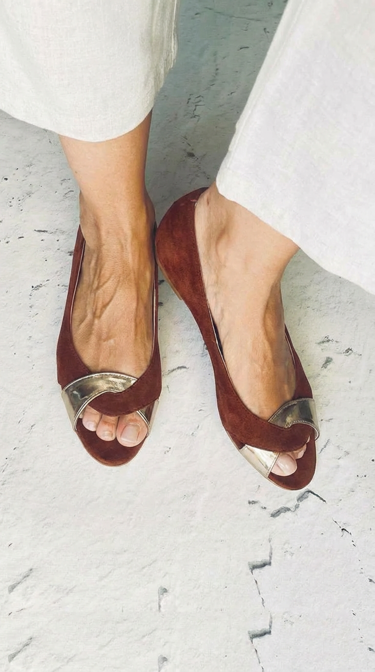 SANDALO OPEN TOE CON DETTAGLIO METALLICO