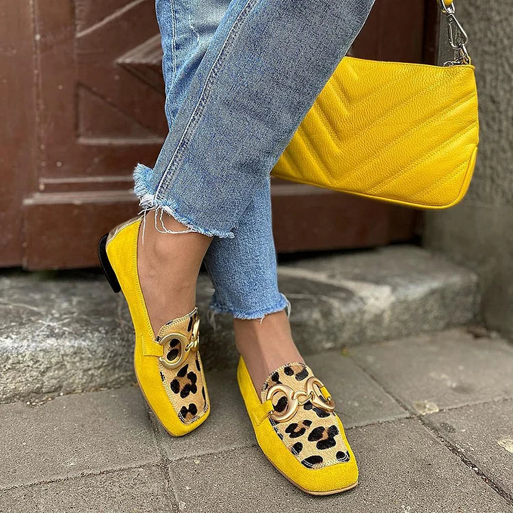 STELLE | Mocassino con stampa animale