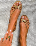 Anna - Sandali metallizzati con cinturini