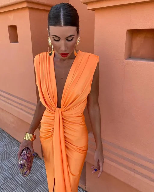 Sophia™ | Abito Elegante Plissettato
