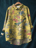 Tiziana – Camicia in lino fantasia