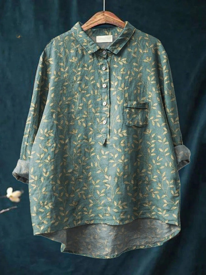 Tiziana – Camicia in lino fantasia