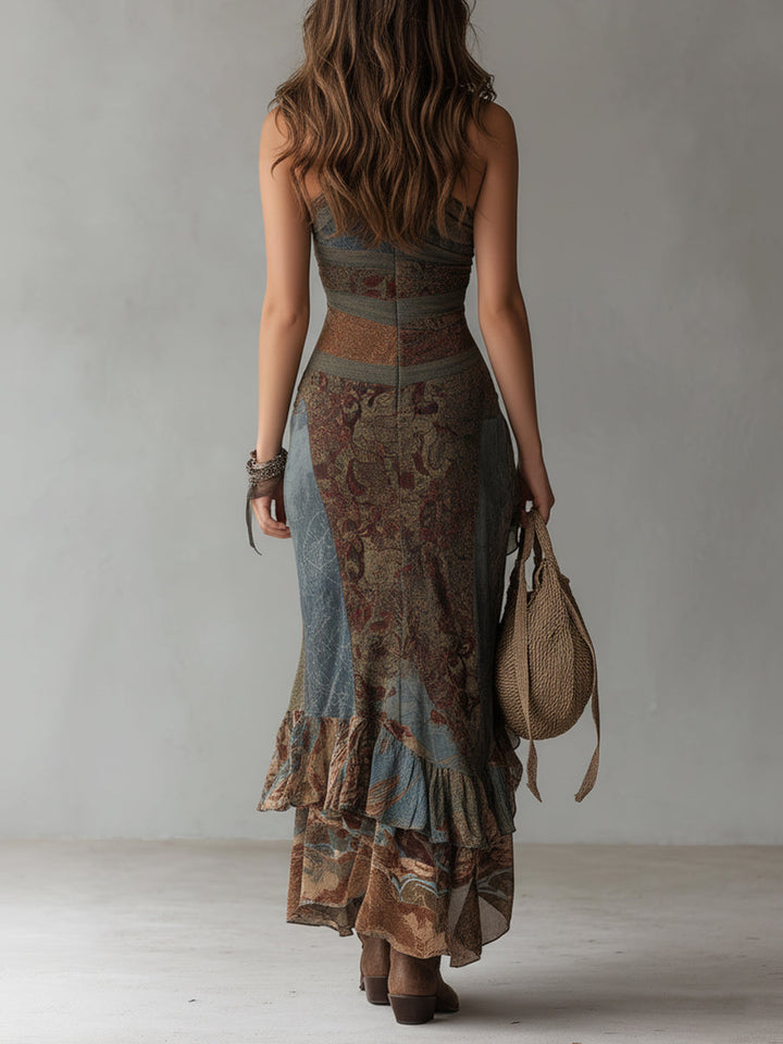 Truus | Vestito Maxi Floreale Vintage