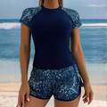 Viviane | Set Costumi da Bagno Due Pezzi a Maniche Corte